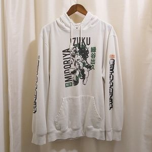 My Hero Academia Hoodie - Kacchan & Deku - White - Sz XL